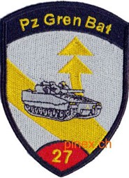 Image de Panzer Grenadier Bataillon 27 rot ohne Klett