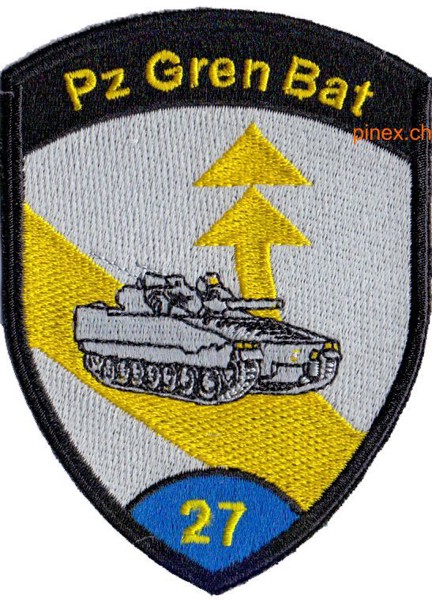 Bild von Panzer Grenadier Bataillon 27 blau ohne Klett