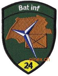 Picture of Bat Inf 24 gelb Badge ohne Klett