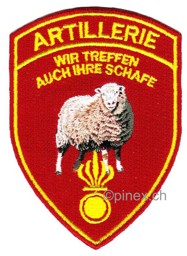 Immagine di Artillerie Badge Schweizer Armee 21 fun Patch