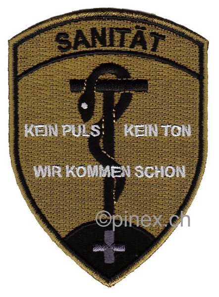 Immagine di Schweizer Armee fun Abzeichen Sanität tarn