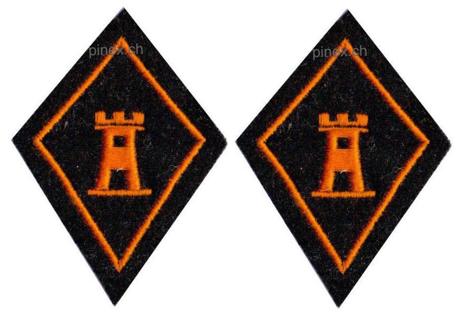 Image de Insigne Corps des garde-forts noir Armée suisse
