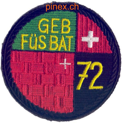 Bild von Geb Füs Bat 72 schwarz Armeebatch