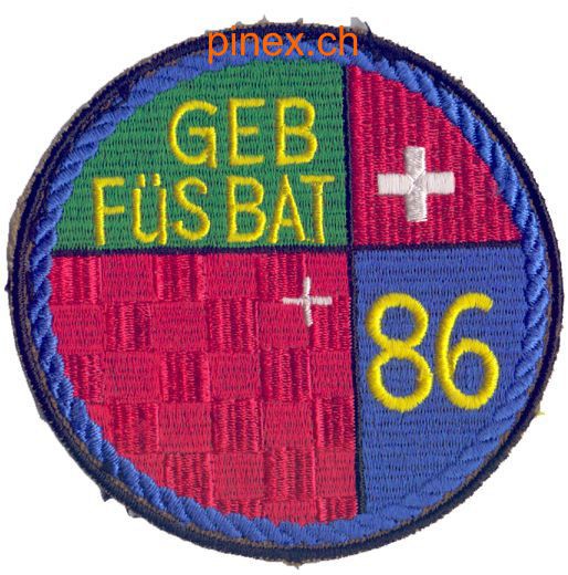 Picture of Geb Füs Bat 86 blau Armee 95 Abzeichen