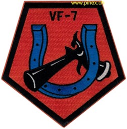 Immagine di VF-7 Staffelpatch "Horseshoes" WWII