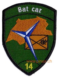 Bild von Bat Car 14 grün Infanterie Emblem ohne Klett