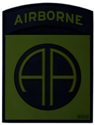 Image de 82nd Airborne Abzeichen grün All American PVC Rubber Patch