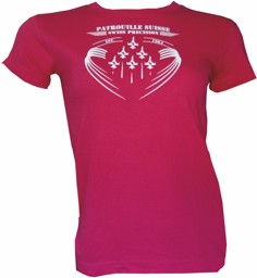 Immagine di Patrouille Suisse Damen T-Shirt "Herz"