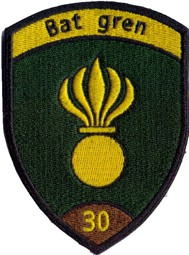 Picture of Bat Gren 30 braun Badge ohne Klett, Grenadier Badge