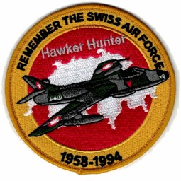 Picture of Swiss Air Force Hawker Hunter Remember Patches