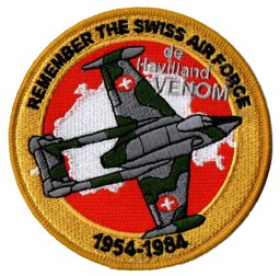 Immagine di de Havilland Venom Patch Remember the Swiss Air Force