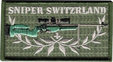 Bild von Sniper Switzerland Abzeichen Rechteckig