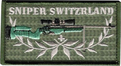 Immagine di Sniper Switzerland Abzeichen Rechteckig