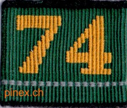 Image de Infanterie Bat 74 Kp 1 grün Achselschlaufe, Preis gilt pro Stück