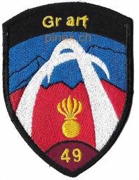 Immagine di Gr art (group d artillerie) 49 Badge weinrot sans Velcro