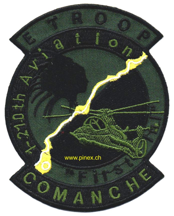 Bild von E Troop 1st Battalion 210th Aviation Attack Helicopter Regiment Patch OD Abzeichen