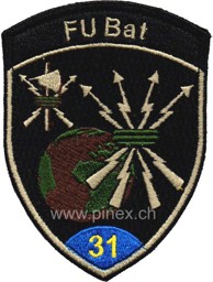 Picture of FU Bat 31 blau mit Klett Militärabzeichen