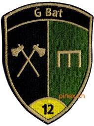 Picture of G Bat 12 Genie Bataillon 12 gelb mit Klett