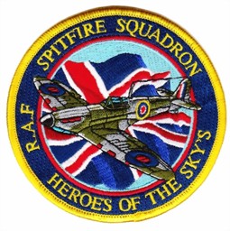 Immagine di Spitfire auf Union Jack Aufnäher   