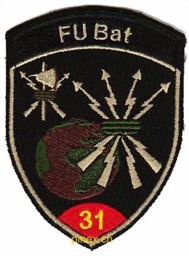 Image de FU Bat 31 rot mit Klett Badge Armée Suisse