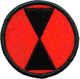 Image de 7th Infantry Division US Army Abzeichen Schulterabzeichen WWII