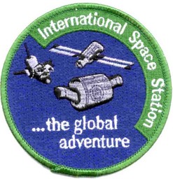 Picture of ISS Abzeichen der Raumstation International Space Station Patch "the global adventure"