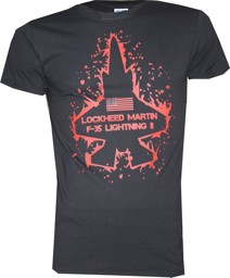 Immagine di F-35 Lightning II Lockheed Martin print Shirt