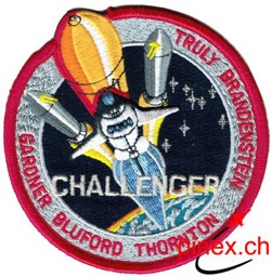 Immagine di STS 8 Challenger Raumfähre Abzeichen 