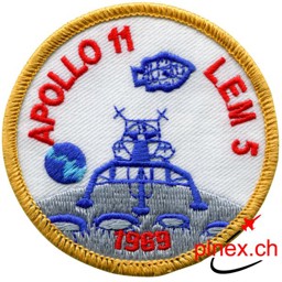 Image de Apollo 11 LEM5 Patch weiss