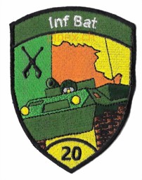 Bild von Inf Bat 20 Infanteriebataillon 20 gelb ohne Klett
