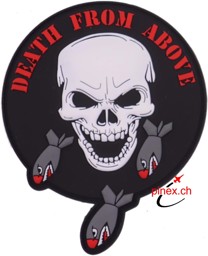 Picture of US Army Ordnance Corps "death from above" PVC Rubber Abzeichen