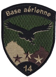 Image de Base aérienne 14 schwarz mit Klett Badge 