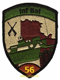 Image de Badge Bat Inf 56 brun avec velcro