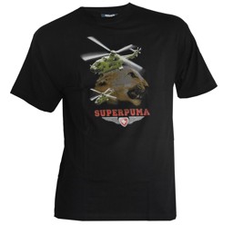 Image de Super Puma hélicoptère T-Shirt forcespour enfants  aériennes suisses