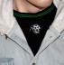 Bild von Panthers Staffel 18 Piloten T-Shirt schwarz mit grünem Kragen