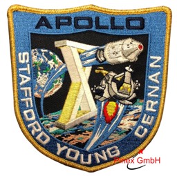 Immagine di Apollo 10 Commemorative Mission Patch Abzeichen Stoffaufnäher Large
