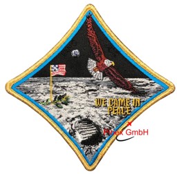 Immagine di Apollo 11 Commemorative Spirit We came in Peace, Apollo 11 Mission NASA Abzeichen Patch