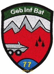 Picture of Gebirgsinfanterie Badge Bat 77 blau ohne Klett