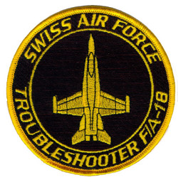 Picture of F/A-18 Hornet Swiss Ait Force Troubleshooter Patch