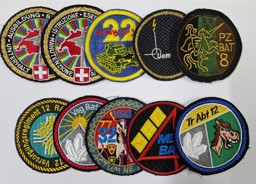 Image de Collection des insignes brodé Armée 95 suisse 10 piéces différentes