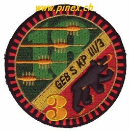 Immagine di Geb S Kp 3 / 3 Armee 95 Badge. Territorialdiv 1, Territorialregiment 18.