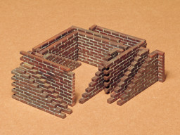 Image de Tamiya Military Miniatures Backsteinmauern Modellbau Set 1:35