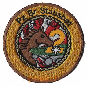 Immagine di Panzerbrigade Stabsbat braun Badge