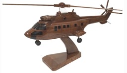 Image de  Hélicoptère Super Puma AS-332 Modèle en bois