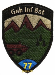 Immagine di Geb Inf Bat 77 Gebirgsinfanterie Bataillon 77 blau mit Klett