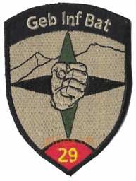 Picture of Geb Inf Bat 29 rot mit Klett