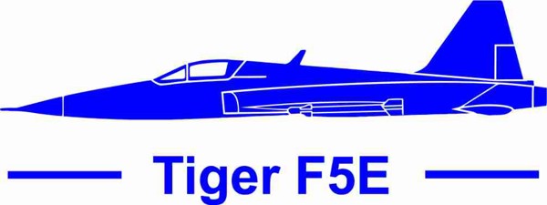 Picture of Tiger F5E mit Schrift Standard Links