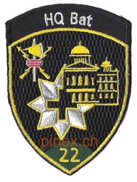 Image de Badge HQ Bataillon 22 grün ohne Klett