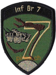 Immagine di Inf Br7 Infanteriebrigade 7 gold mit Klett 