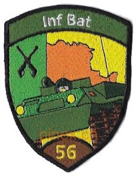 Image de Insigne bataillon infanterie 56 brun sans velcro